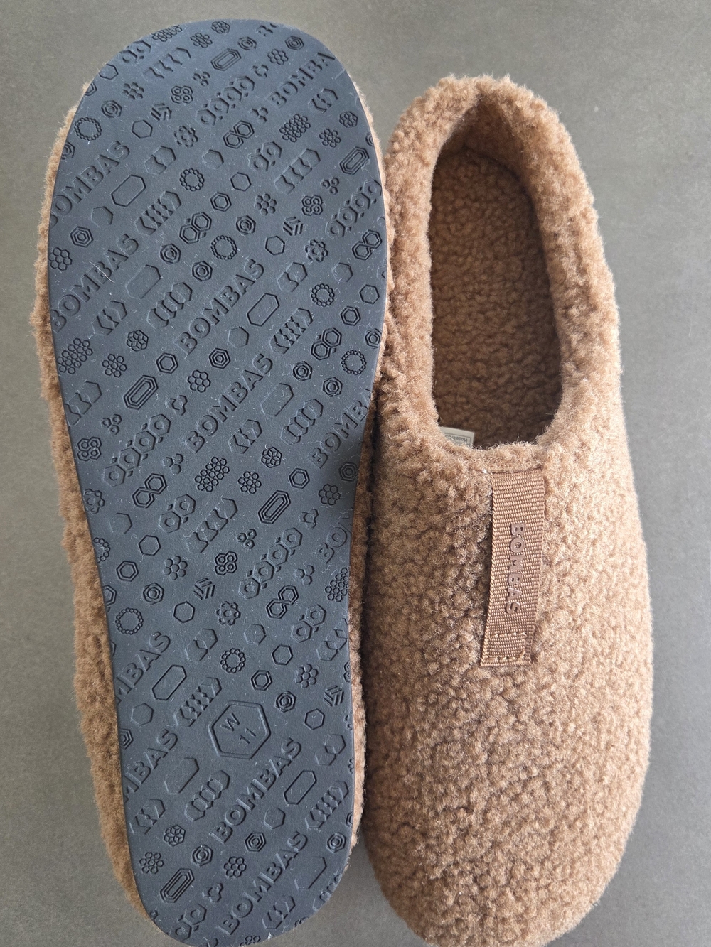 Bombas Women's Sunday Slipper Size 11 NWT With Dusy Bag Dark Camel - Picture 3 of 7